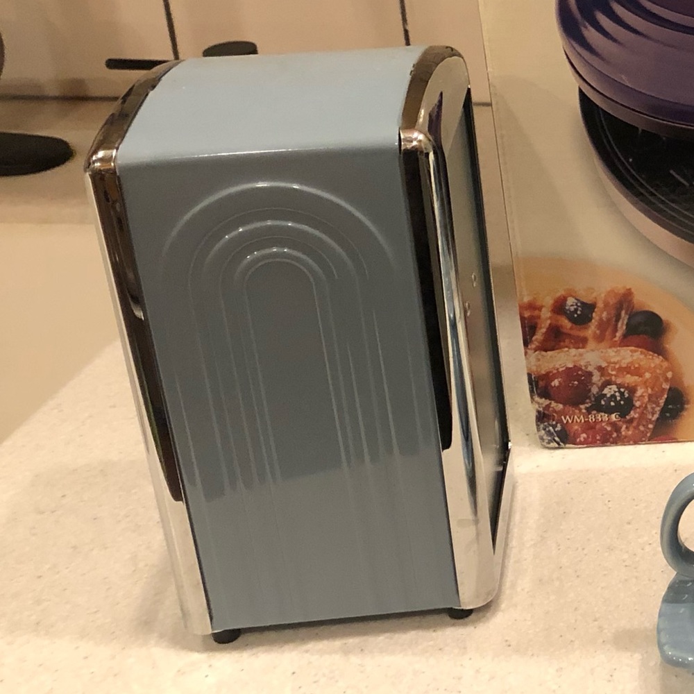 Retired Fiesta periwinkle napkin holder